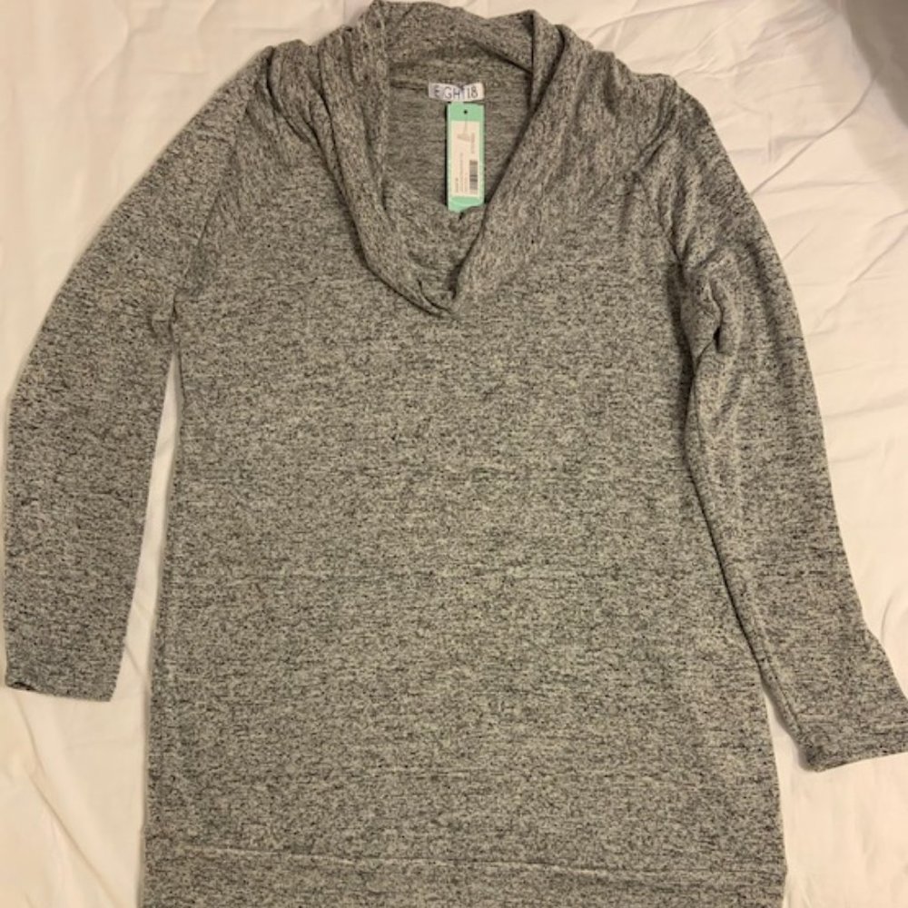 Cowl Neck Top-tunic length!